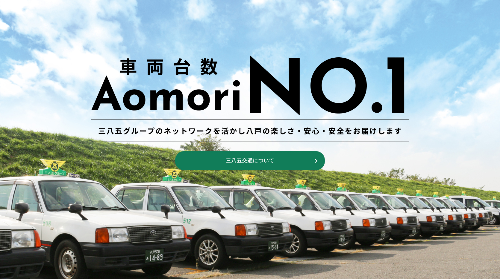 青森県車両台数No.1！三八五グループのネットワークを活かし八戸の楽しさ・安心・安全をお届けします